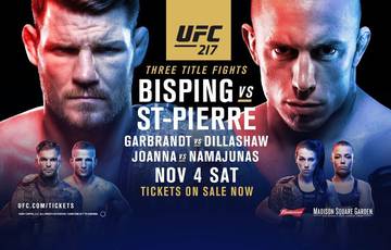 UFC 217: Биспинг – Сент-Пьер. Прямая трансляция, где смотреть онлайн