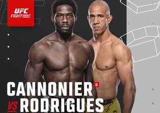 UFC Fight Night 251: Cannonier vs Rodrigues - Fecha, hora de inicio, Fight Card, Lugar