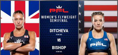 PFL 7 : Ditcheva vs Bishop - Date, heure de début, carte de combat, lieu