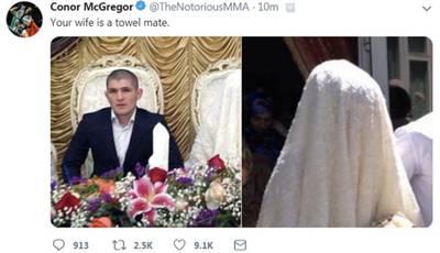 МакГрегор оскорбил жену Нурмагомедова