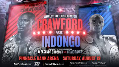 Crawford vs Indongo, Gvozdyk vs Baker. Where to watch online