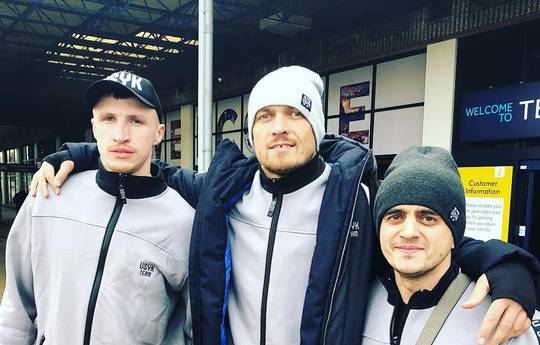 Usyk arrives in Manchester for Bellew fight