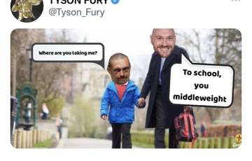Fury promised to take Usyk to school