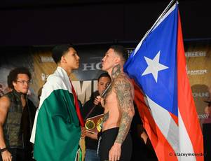 Munguia and Rosado at weigh-in