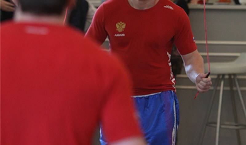 Денис Лебедев во время подготовки