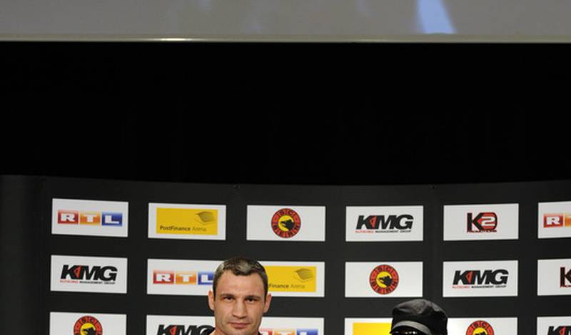 Пресс-конференция Виталия Кличко и Кевина Джонсона в Берне