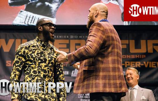 Wilder and Fury tried to make a scuffle at a press conference (video)