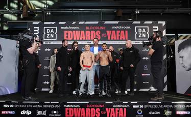 Resultados del pesaje de Sunny Edwards contra Galal Yafai