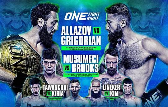 ONE Fight Night 13. Allazov vs Grigoryan: ver online, links para transmissão