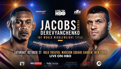 Jacobs vs Derevyanchenko. Where to watch live
