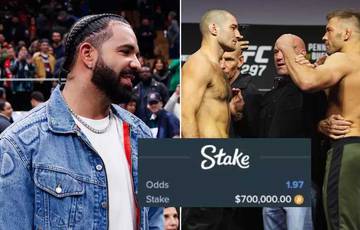 Drake a parié 700 000 dollars sur le combat entre Strickland et Du Plessis