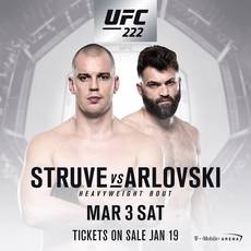 Arlovski and Struve will fight at UFC 222