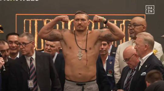 Oleksandr Usyk vs Daniel Dubois 2 Wiegeergebnisse