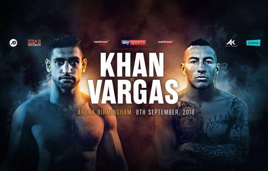 Khan vs Vargas on September 8 in Birmingham