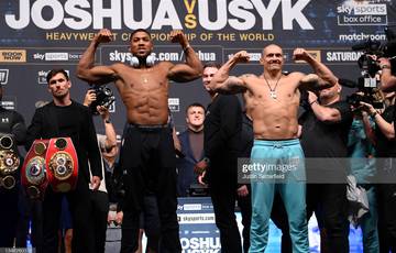 Bookmakers name favourite in Usyk vs Joshua rematch