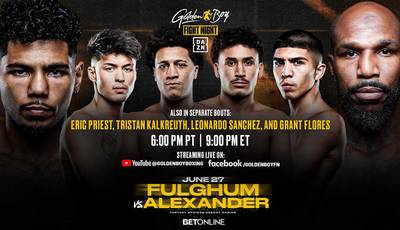 Darius Fulghum vs Ronald Ellis Undercard - Full Fight Card List, Schedule, Running Order