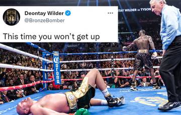 Wilder: "Fury, you're not getting up this time"