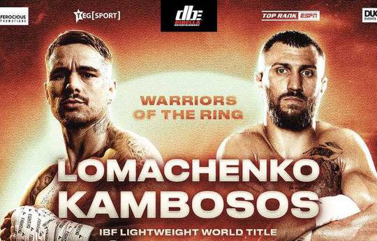 Boxe. Lomachenko vs. Kambososos: ver online, links para transmissão