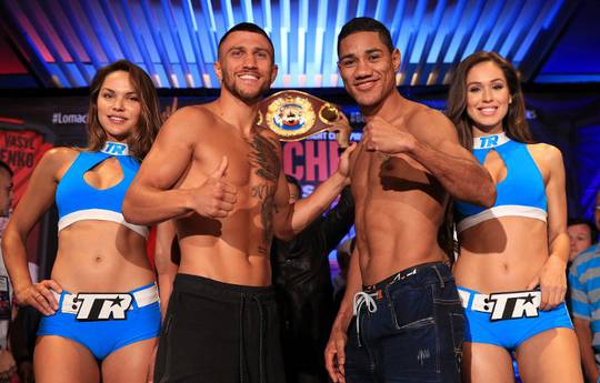 Lomachenko, Marriaga make weight