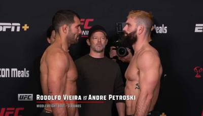 ¿A qué hora es UFC Fight Night 251 esta noche? Vieira vs Petroski - Hora de inicio, horarios, Fight Card