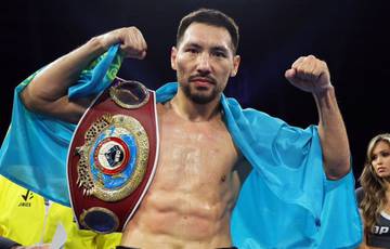 "We zijn klaar om twee titels te pakken." De Kazachse kampioen liet een bericht achter voor het eenwordingsgevecht