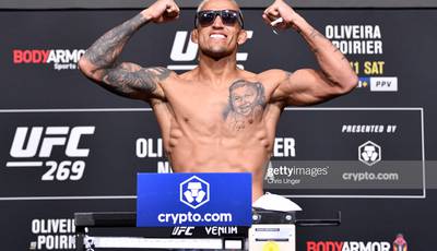 UFC 269: Oliveira and Poirier Weigh-In (Video)