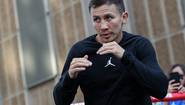 Golovkin and Derevyanchenko on an open training session