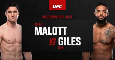 ¿A qué hora es UFC Fight Night 246 esta noche? Malott vs Giles - Hora de inicio, Horarios, Fight Card