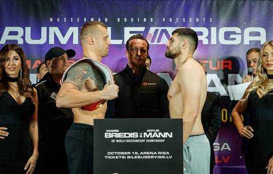 Briedis and Mann have both made it to the featherweight limit