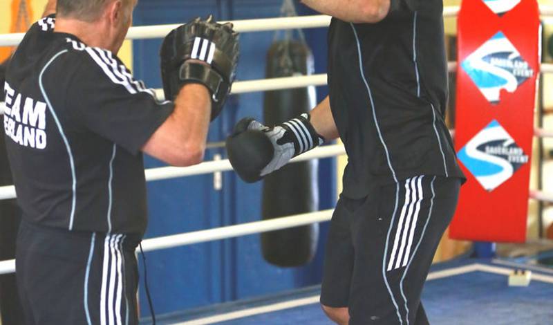 Кубрат Пулев во время открытой тренировки