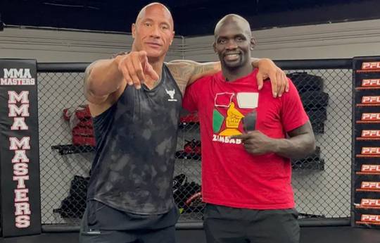Popular actor "The Rock" Johnson gave a home to a UFC fighter