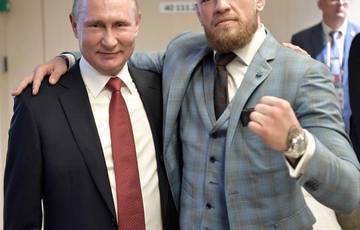 Фото дня: МакГрегор и Путин на финале ЧМ-2018