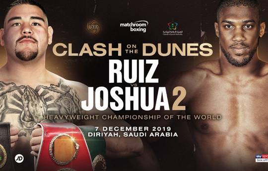 Ruiz vs Joshua 2. Where to watch live