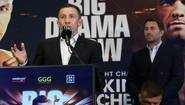 Golovkin and Derevyanchenko meet at the final press conference