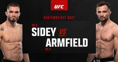 ¿A qué hora es UFC Fight Night 246 esta noche? Sidey vs Armfield - Hora de inicio, Horarios, Fight Card