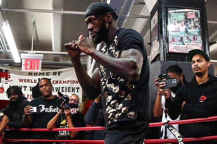 Wilder, Helenius, Plant, Dirrell, Sanchez, Russell. Photo from open training