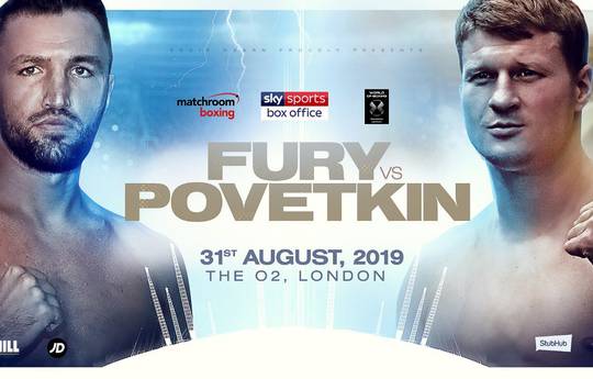 Povetkin vs Fury is officially for August 31 in London