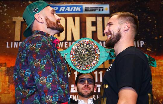 Fury and Wallin at the final press conference