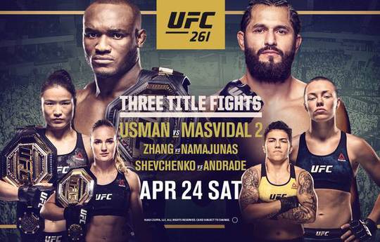 UFC 261. Usman - Masvidal: waar te zien, links naar uitzendingen
