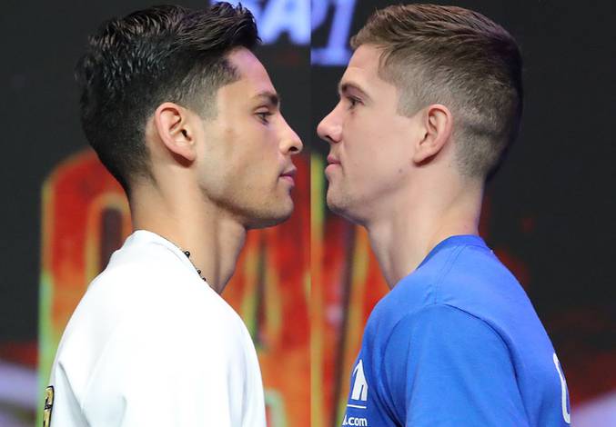 Garcia and Campbell at the final press conference