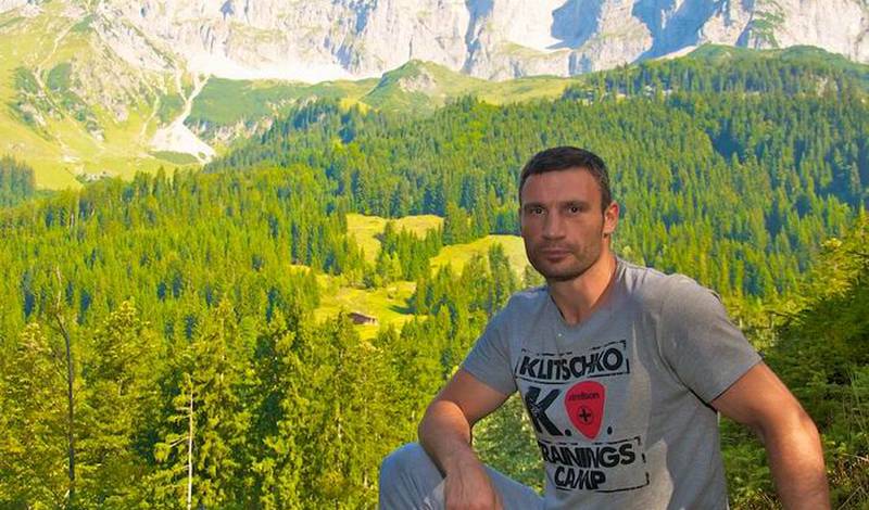 Виталий Кличко в тренировочном лагере