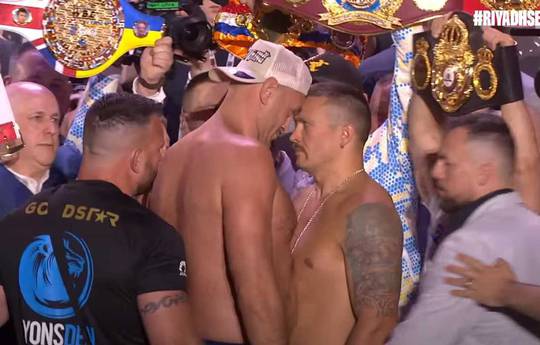Usyk vs. Fury: weigh-in face-off video