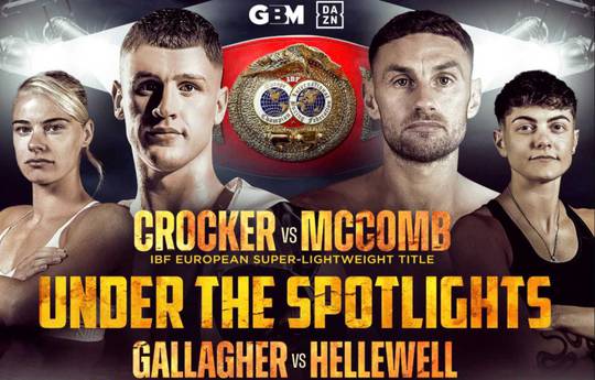 Ben Crocker vs Sean McComb Undercard - Vollständige Fight Card Liste, Zeitplan, Running Order