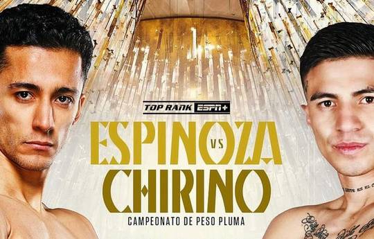 Rafael Espinoza vs Sergio Chirino Sánchez - Fecha, hora de inicio, Fight Card, Ubicación