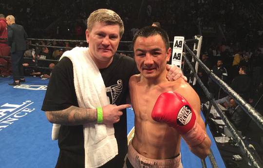 Ex-champ Ricky Hatton celebrates first world title as a trainer