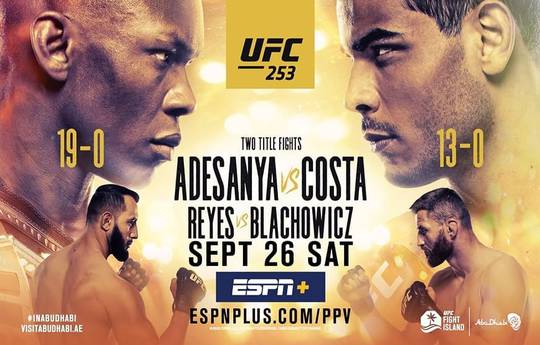 UFC 253: where to watch live