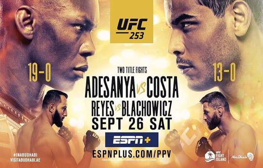 UFC 253: где смотреть, ссылки на трансляцию