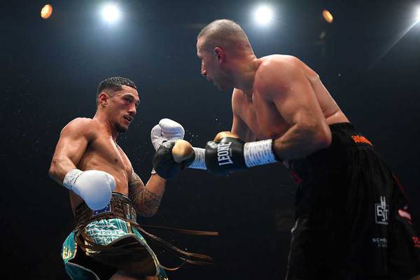 Opetaia brutally knocked out Chinkara in the eighth round