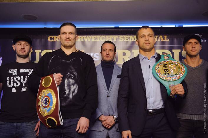 Photo gallery of the press conference Usyk - Briedis