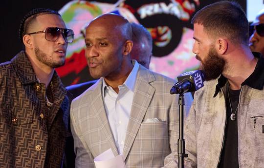 Benavidez and Plant argued at a press conference